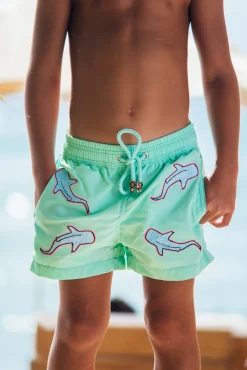 All Over Shark Kids - Green