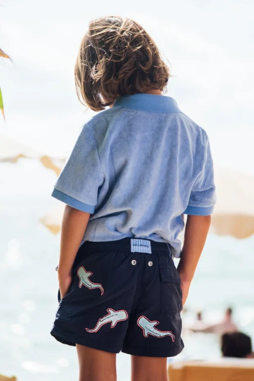 All Over Shark Kids - Navy