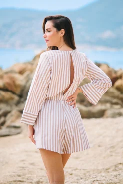 Boutinelles Jumpsuit - Brown Stripes