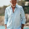 Divin Cotton - Green Stripes
