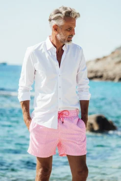 Ermitage Court Fine Rayure - Pink