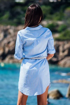 Mimosas dress - Blue Stripes