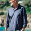Polo Marsouin (long sleeve) - Navy