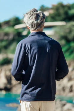 Polo Marsouin (long sleeve) - Navy