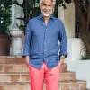 Tartane pants - Raspberry