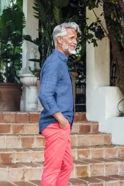 Tartane pants - Raspberry