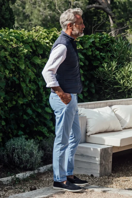 Tartane pants - Sky Blue