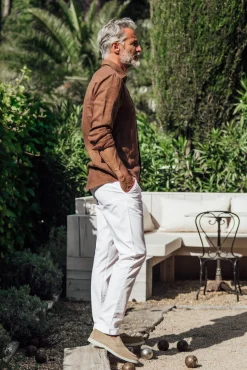 Tartane pants - White