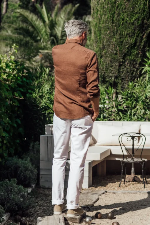 Tartane pants - White